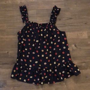 Madewell Silk Ruffle Strap Cami Top